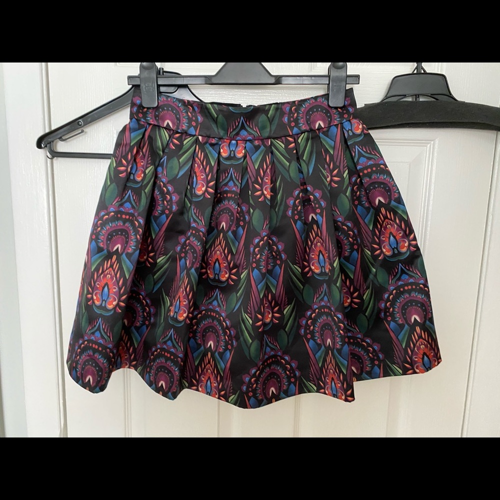 alice olivia Stora Pleated Pouf Skirt